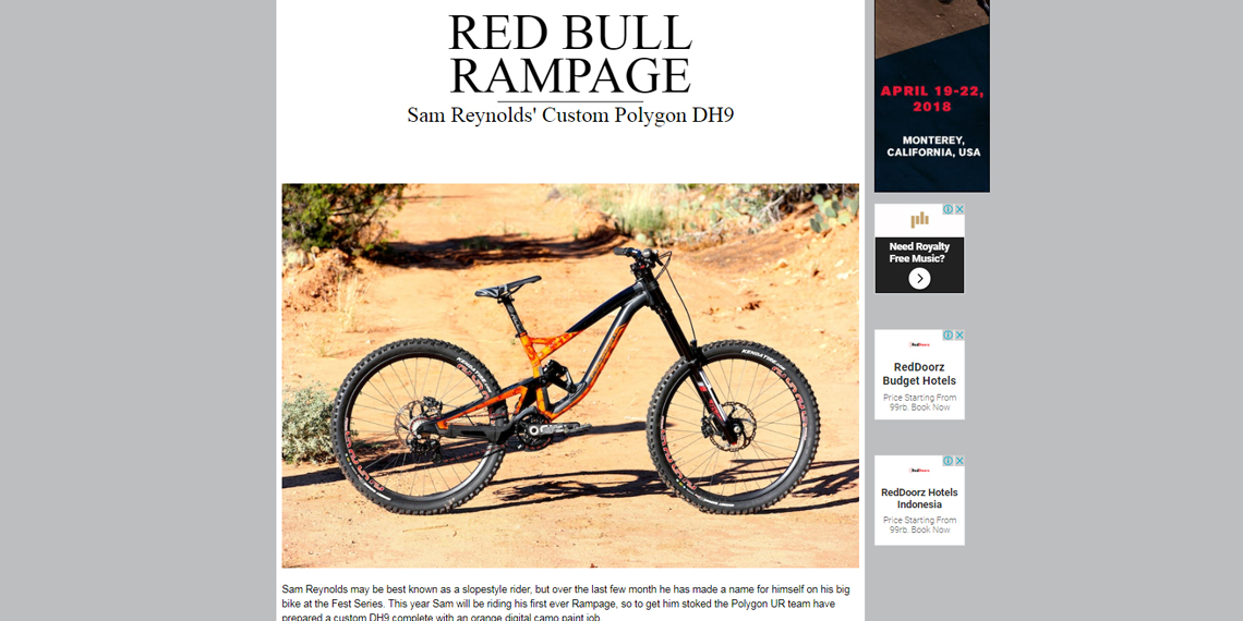 sam reynolds' custom polygon dh9 - red bull rampage 2015 (pinkbike) 1
