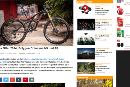 sea otter 2014: polygon colossus n9 und t8 (mtb news) 3