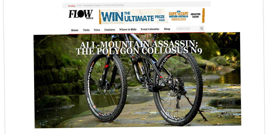 media review: all-mountain assassin, the polygon collosus n9 (flow mountain bike) 1