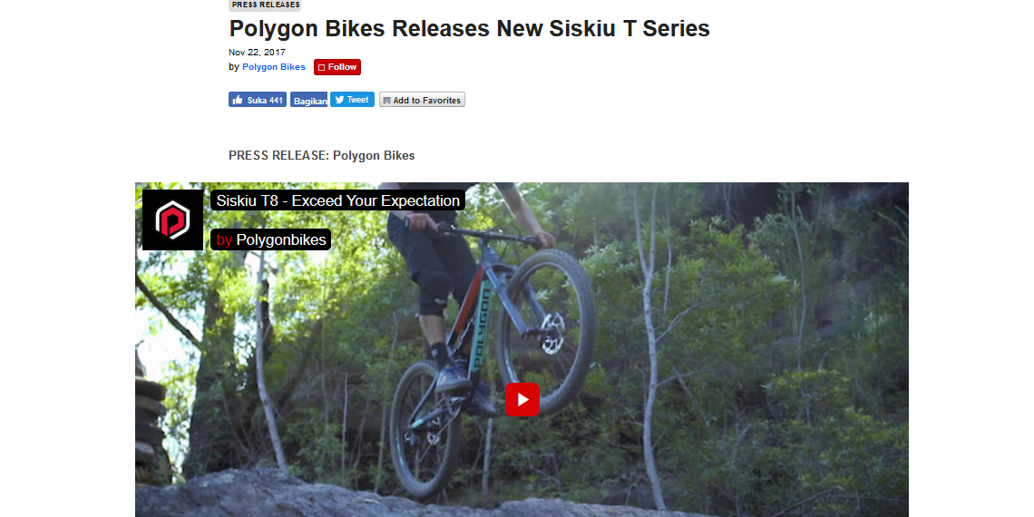 pinkbike: polygon bikes releases new siskiu t series 1