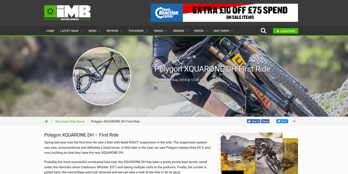 imbikemag: polygon xquarone dh – first ride 1