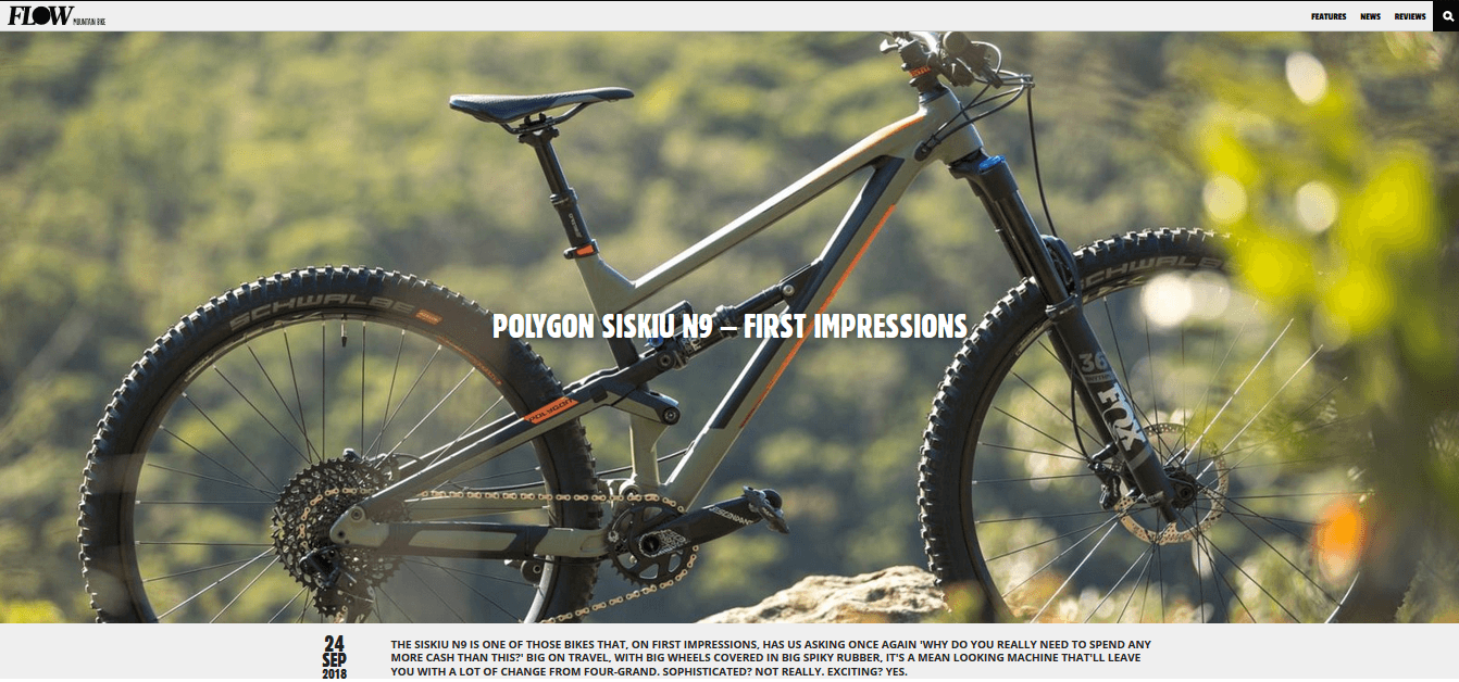 flow mountain bike: polygon siskiu n9 – first impressions 1