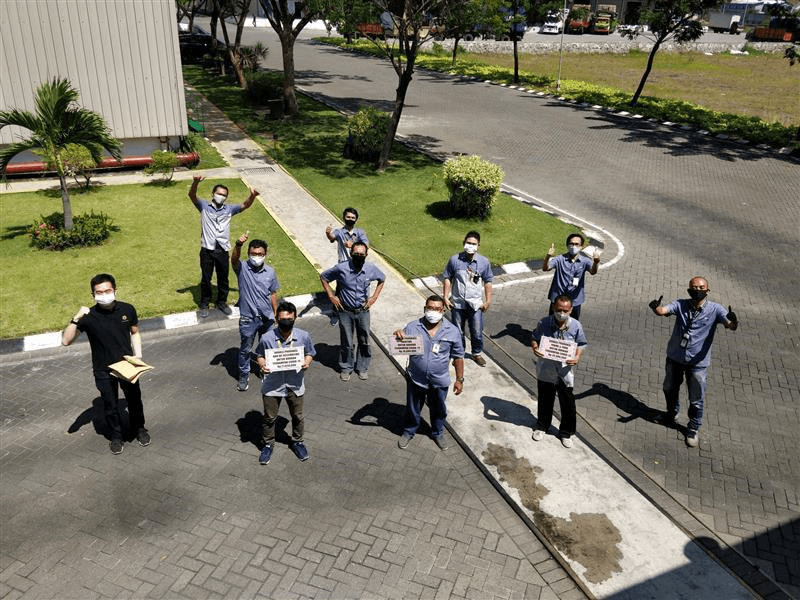 karyawan divisi produksi polygon group bersatu perangi covid-19 1